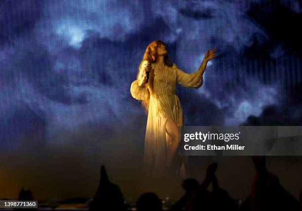 Florence Welch of Florence + the Machine performs during the 2022 Billboard Music Awards at MGM Grand Garden Arena on May 15, 2022 in Las Vegas,...