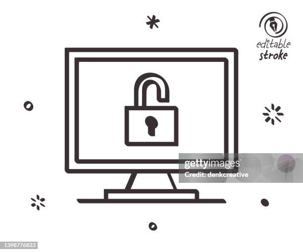 Privacy Computer Science Drawing 879 Cybercrime Drawing Stock Photos, High-Res Pictures, and Images ...