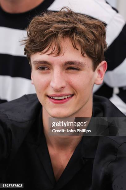 Vassili Schneider attends the photocall for "Forever Young " during the 75th annual Cannes film festival at Palais des Festivals on May 23, 2022 in...