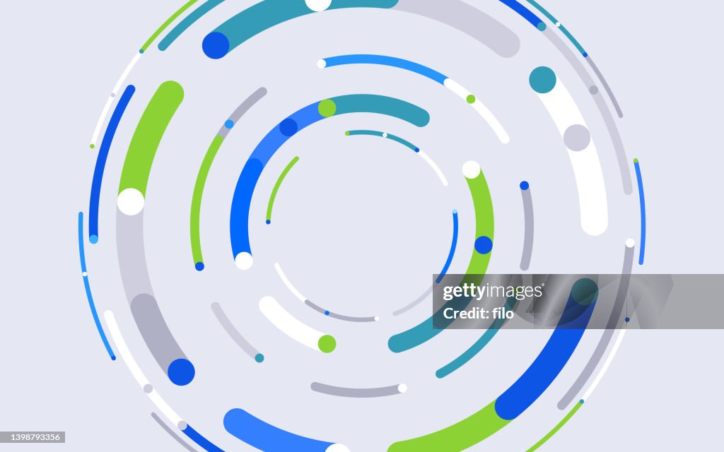 Circle Blend Modern Abstract Background