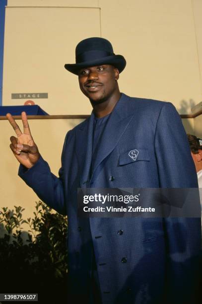 American basketball player Shaquille O'Neal attends the 5th Annual MTV Movie Awards, held at Walt Disney Studios in Burbank, California, 8th June...