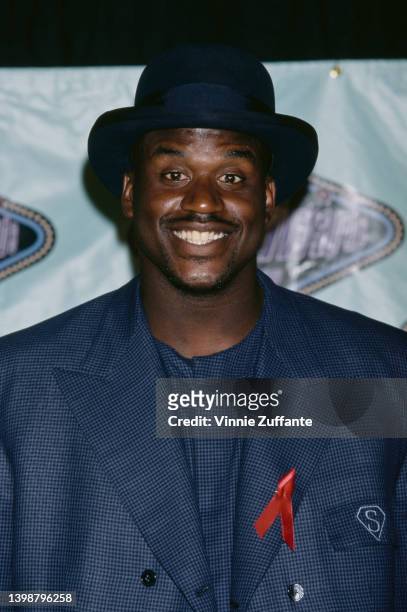 American basketball player Shaquille O'Neal attends the 5th Annual MTV Movie Awards, held at Walt Disney Studios in Burbank, California, 8th June...