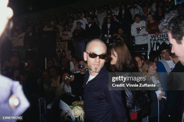 American singer and songwriter Michael Stipe attends the Westwood premiere of 'Broken Arrow,' held at the Mann National Theater in Los Angeles,...