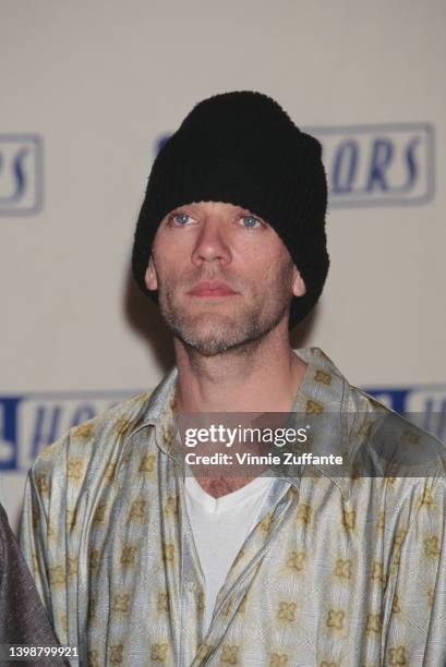 American singer and songwriter Michael Stipe attends VH1 Honors Gala, held at the Universal Ampitheater in Los Angeles, California, 28th April 1996.