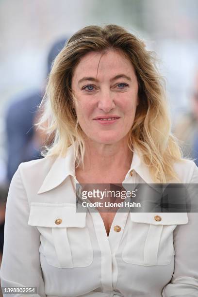 Valeria Bruni attends the photocall for "Forever Young " during the 75th annual Cannes film festival at Palais des Festivals on May 23, 2022 in...