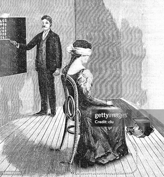 illustrations, cliparts, dessins animés et icônes de le secret de l’artiste arithmétique : passer des appels téléphoniques - tour de magie