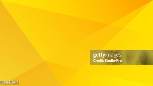 abstract gradient yellow geometric background - yellow triangle background stock illustrations