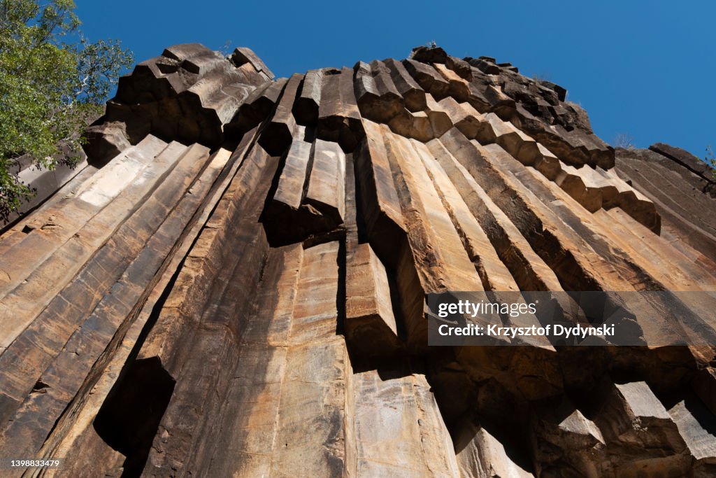 Sawn Rocks Mount Kaputar National Park New South Wales Australia Stock ...