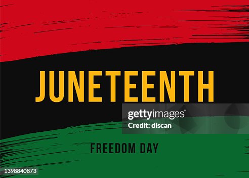 Juneteenth Independence Day Design with Brushes. Juneteenth Independence Day Design with Brushes.