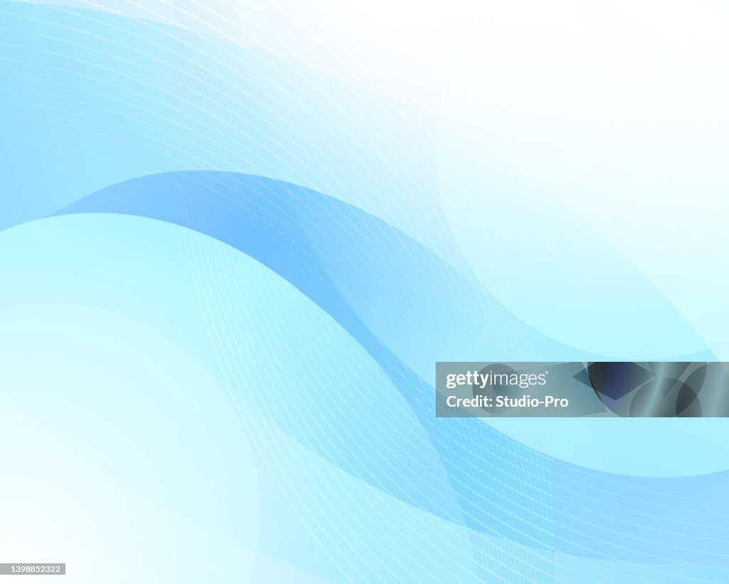 Light blue gradient wavy wallpaper