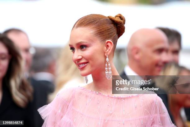 Marina Ruy Barbosa, attends the screening of "Decision To Leave " during the 75th annual Cannes film festival at Palais des Festivals on May 23, 2022...