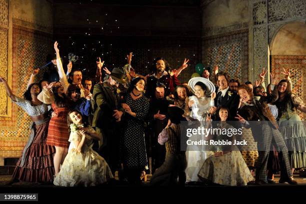 Artists of the company in Glyndebourne's production of Wolfgang Amadeus Mozart's Le nozze di Figaro directed by Ian Rutherford and conducted...