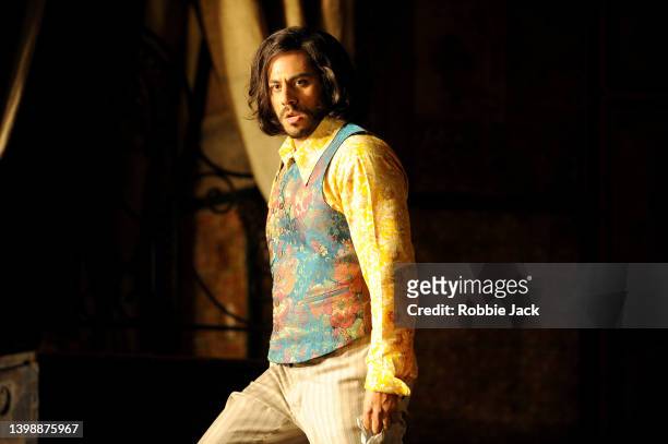 German Olvera as Count Almaviva in Glyndebourne's production of Wolfgang Amadeus Mozart's Le nozze di Figaro directed by Ian Rutherford and conducted...