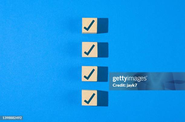tick mark - checklist stock pictures, royalty-free photos & images