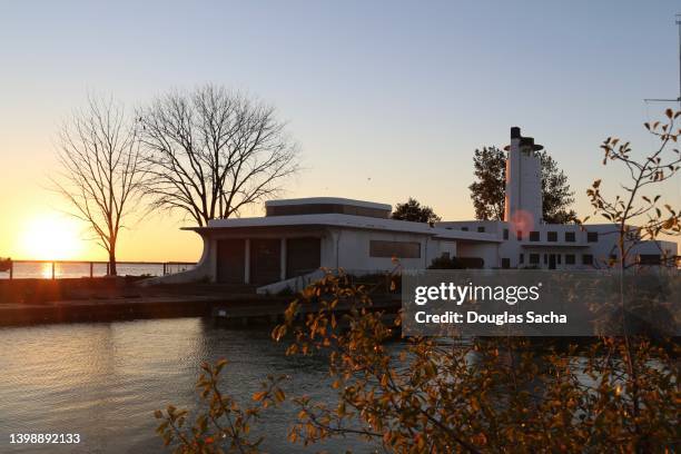 coast guard station cleveland - military base buildings stock pictures, royalty-free photos & images