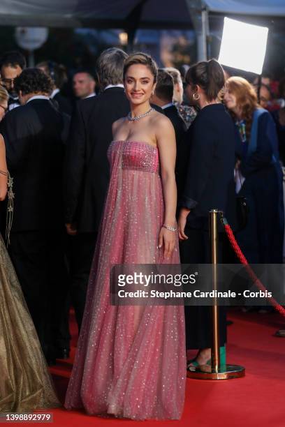 Denise Capezza attends the screening of "Crimes Of The Future" during the 75th annual Cannes film festival at Palais des Festivals on May 23, 2022 in...