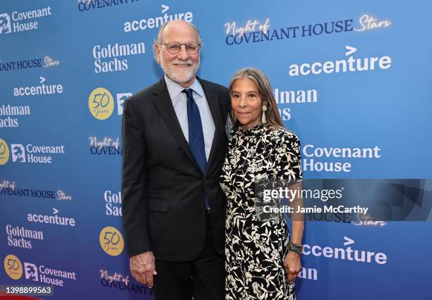 Jon Corzine and Sharon Elghanayan attend the 2022 Night of Covenant House Stars Gala at Chelsea Industrial on May 23, 2022 in New York City.