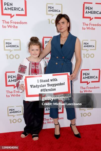 Kateryna Yesypenko attends the 2022 PEN America Literary Gala at American Museum of Natural History on May 23, 2022 in New York City.