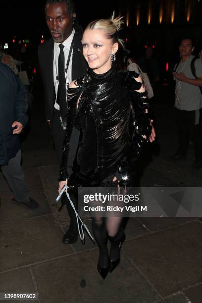 Maisie Williams seen attending Pistol - UK TV premiere afterparty at Dingwallson May 23, 2022 in London, England.