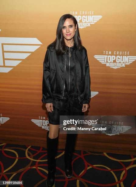 Jennifer Connelly attends the "Top Gun: Maverick" New York Screening at AMC Magic Johnson Harlem on May 23, 2022 in New York City.