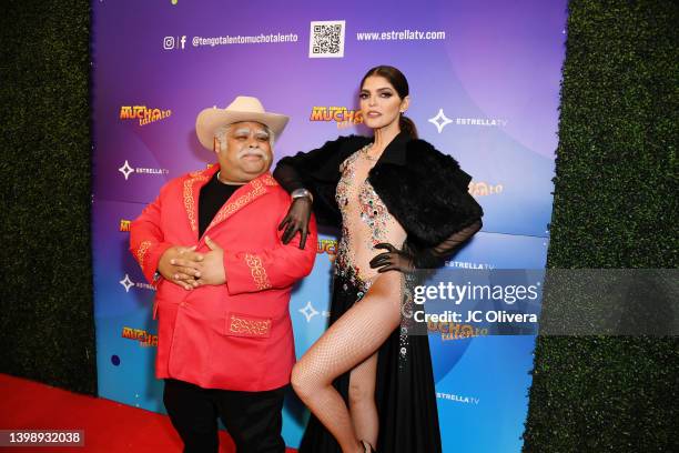 Don Cheto and Ana Bárbara attend "Tengo Talento, Mucho Talento" Season 26 Top 12 on May 23, 2022 in Burbank, California.