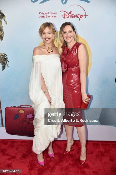 Grace VanderWaal and Judy Greer attend the 'Hollywood Stargirl' premiere at El Capitan Theatre in Hollywood, California on May 23, 2022.