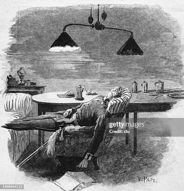 at the castle guard: a little rest - security sleeping stock illustrations