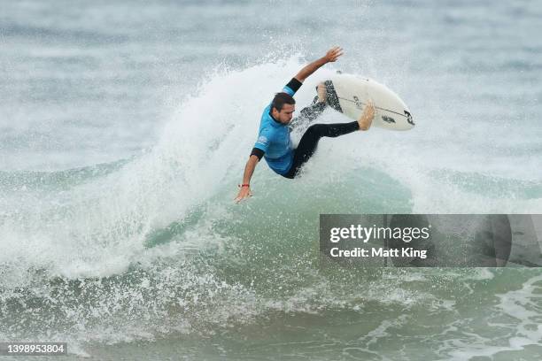 Ryan Callinan of Australia competes in the Men's final during the 2022 Sydney Surf Pro at Manly Beach on May 24, 2022 in Manly, Australia.