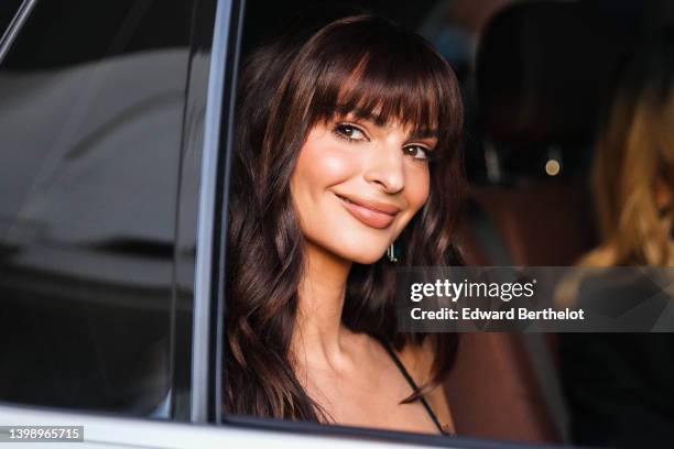 Emily Ratajkowski is seen during the 75th annual Cannes film festival on May 23, 2022 in Cannes, France.