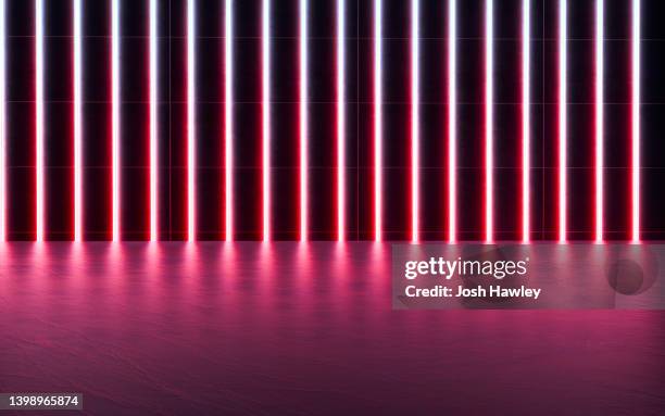 futuristic empty room, 3d rendering - dance floor stock pictures, royalty-free photos & images
