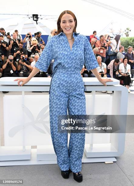 Jury Member Monia Chokri attends the photocall of the Jury Des Courts Metrages & De La Cinefondation during the 75th annual Cannes film festival at...