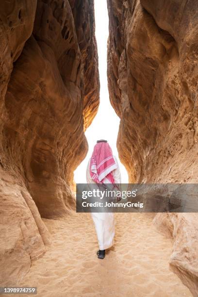 exploring jabal ithlib, east of hegra - independent stock pictures, royalty-free photos & images