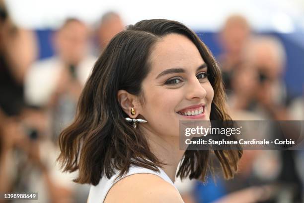 Noémie Merlant attends the photocall for "The Innocent " during the 75th annual Cannes film festival at Palais des Festivals on May 24, 2022 in...