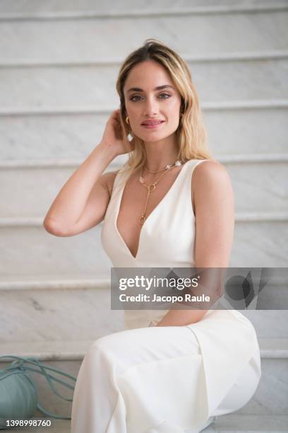 Denise Capezza is seen at Hotel Martinez during the 75th annual Cannes film festival on May 24, 2022 in Cannes, France.