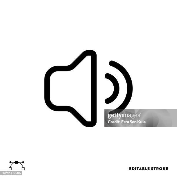sound line icon design with editable stroke. suitable for web page, mobile app, ui, ux and gui design. - radio controller stock illustrations