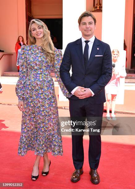 Tamsin Egerton and Josh Hartnett attend The Prince's Trust Awards 2022 at Theatre Royal Drury Lane on May 24, 2022 in London, England.