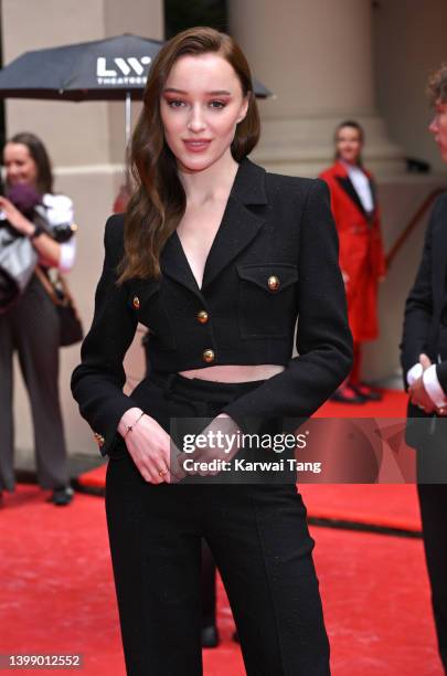 Phoebe Dynevor attends The Prince's Trust Awards 2022 at Theatre Royal Drury Lane on May 24, 2022 in London, England.