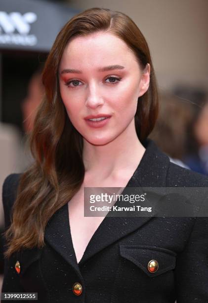 Phoebe Dynevor attends The Prince's Trust Awards 2022 at Theatre Royal Drury Lane on May 24, 2022 in London, England.