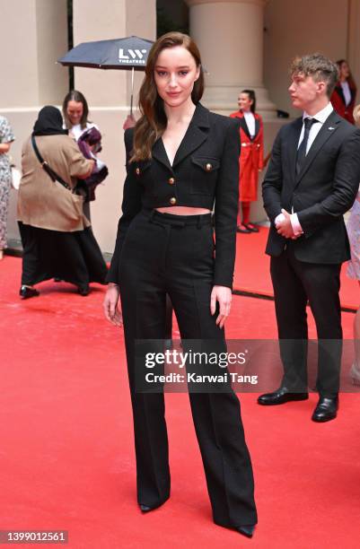 Phoebe Dynevor attends The Prince's Trust Awards 2022 at Theatre Royal Drury Lane on May 24, 2022 in London, England.