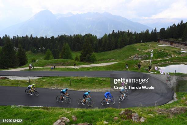 Harold Tejada Canacue of Colombia, Fabio Felline of Italy and Team Astana – Qazaqstan, Matteo Sobrero of Italy and Team BikeExchange - Jayco and The...