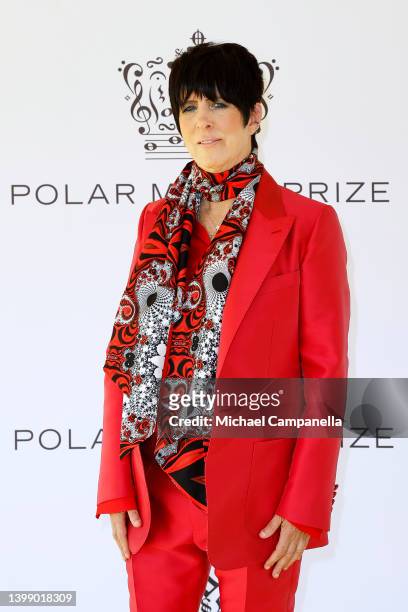 Composer Diane Warren poses on the red carpet during the 2022 Polar Music Prize award ceremony on May 24, 2022 in Stockholm, Sweden.