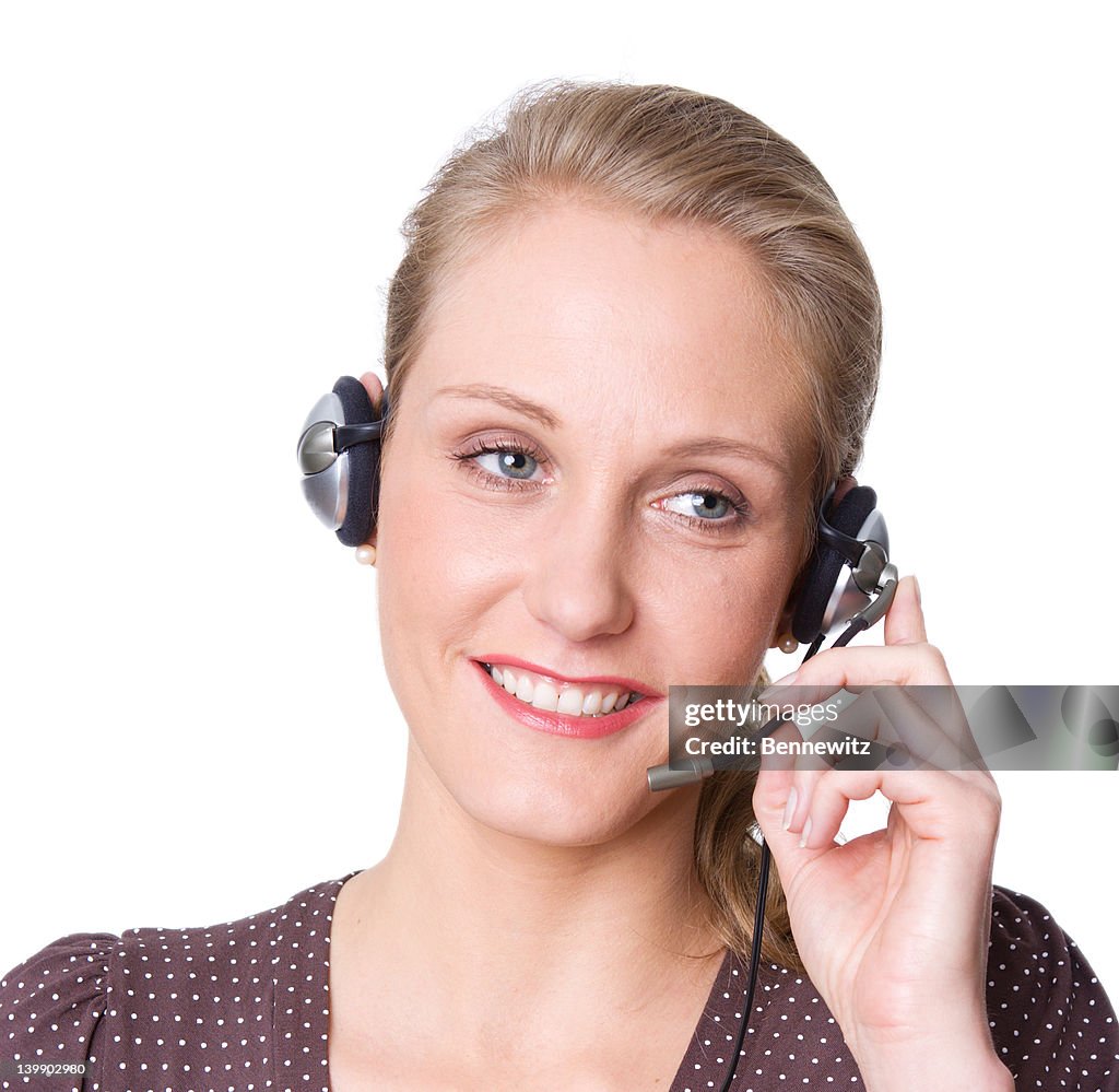 Female phone operator.