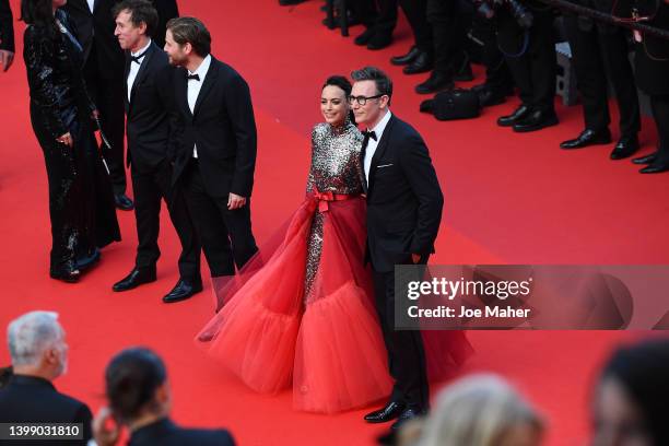 Bérénice Bejo and Michel Hazanavicius attend the 75th Anniversary celebration screening of "The Innocent " during the 75th annual Cannes film...