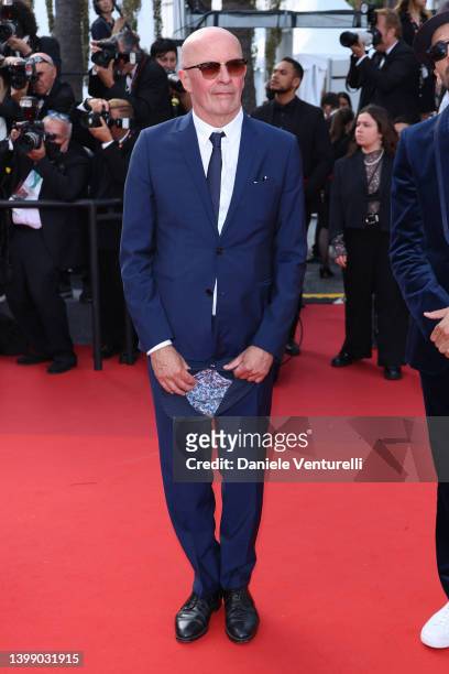 Jacques Audiard attends the 75th Anniversary celebration screening of "The Innocent " during the 75th annual Cannes film festival at Palais des...