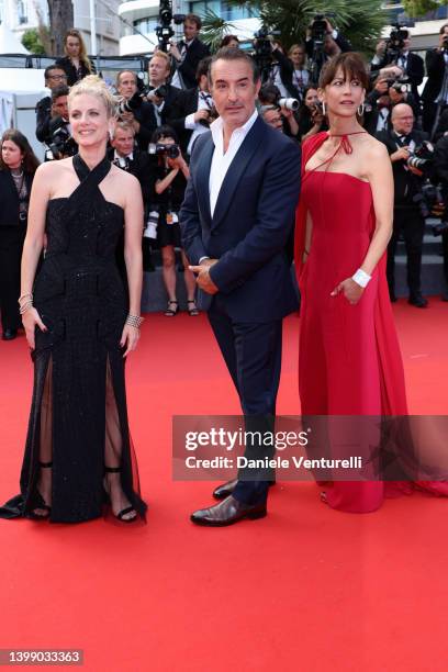 Mélanie Laurent, Jean Dujardin and Sophie Marceau attend the 75th Anniversary celebration screening of "The Innocent " during the 75th annual Cannes...