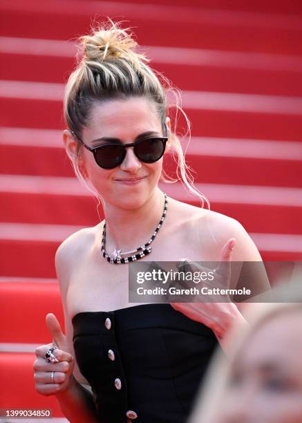 Kristen Stewart attends the 75th Anniversary celebration screening of "The Innocent " during the 75th annual Cannes film festival at Palais des...