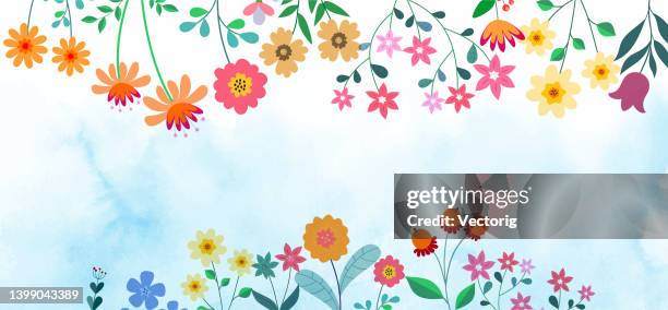 floral background - tulip background stock illustrations