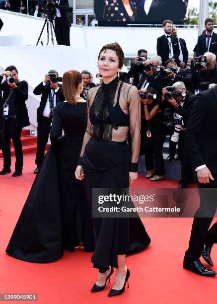 Maggie Gyllenhaal attends the 75th Anniversary celebration screening of "The Innocent " during the 75th annual Cannes film festival at Palais des...