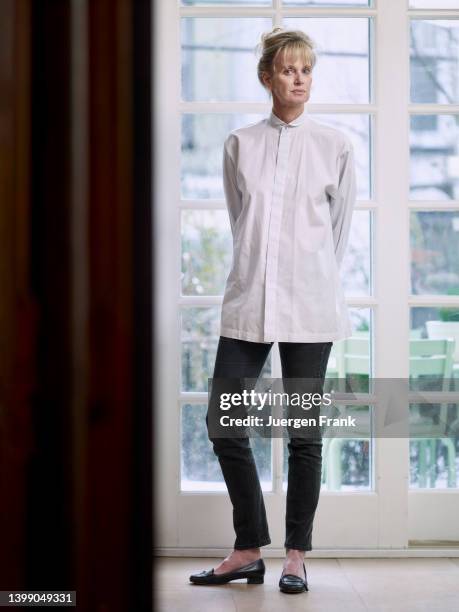 Author Siri Hustvedt is photographed for Brigitte Woman Magazine on January 5, 2011 in Brooklyn, New York.