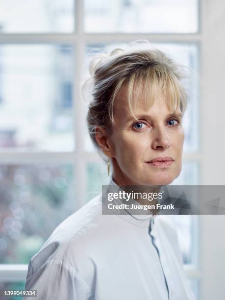 Author Siri Hustvedt is photographed for Brigitte Woman Magazine on January 5, 2011 in Brooklyn, New York.